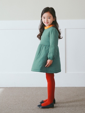 「アイテム（ワンピース）」を使った、ILOVEJさん（キッズ・110cm）の冬コーディネート