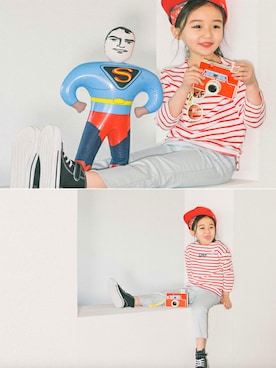 「3歳」｜ILOVEJさん（キッズ・130cm）の冬コーディネート