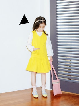 「アイテム（ワンピース）」を使った、ILOVEJさん（キッズ・120cm）の春コーディネート