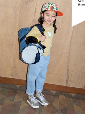 「アイテム（パンツ）」を使った、ILOVEJさん（キッズ・120cm）の春コーディネート