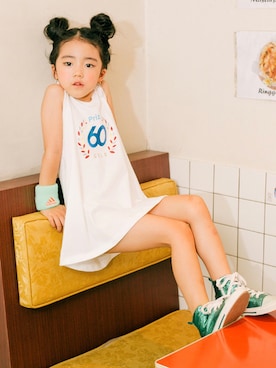 「アイテム（ワンピース/ドレス）」を使った、ILOVEJさん（キッズ・120cm）の夏コーディネート