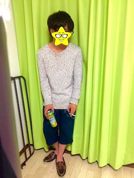 「NANO universe（ナノユニバース）のアイテム（モカシン/デッキシューズ）」を使った、あかねさん（メンズ・168cm）の夏コーディネート