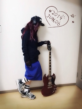 「ジャパンブルー」｜「アイテム（その他）」を使った、ふーもさん（レディース・148cm）の夏コーディネート