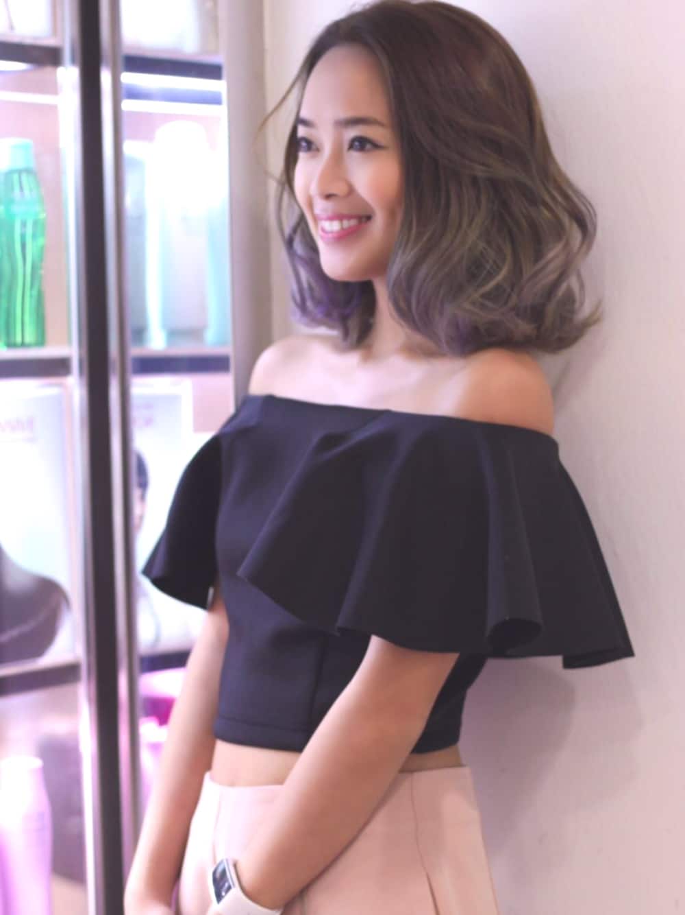 「haileyc、haileystyle、ZaloraxWear、Zalora、ZALORAxWEARstylesquad、polar、watch」｜「ZALORAのアイテム（トップス、ブラック系）」を使った、haileycさん（レディース・158cm）の秋コーディネートの1枚目の写真