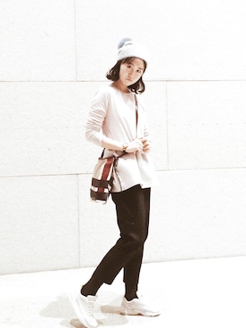 「S MAXMARA（エスマックスマーラ）のアイテム」を使った、ALOHAMIEさん（レディース・167cm）の冬コーディネート
