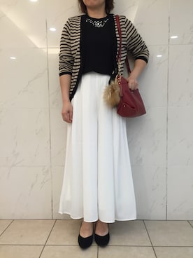 「スカンツGU」｜みのこさん（レディース・153cm）の秋コーディネート