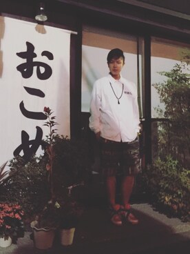 「H&M（エイチ・アンド・エム）のアイテム（ジャケット/アウター）」を使った、隋_小贝SRさん（メンズ・174cm・20代）の秋コーディネート