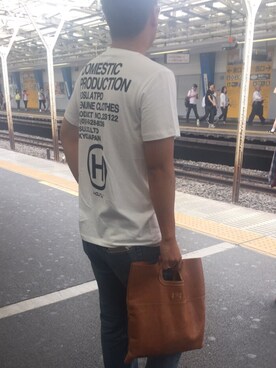 「HOSU（ホス）のアイテム」を使った、Ryuji Onoさん（メンズ・170cm）の秋コーディネート