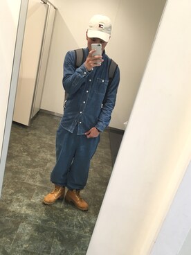 「ゆるく」｜PEIさん（メンズ・172cm）の春コーディネート