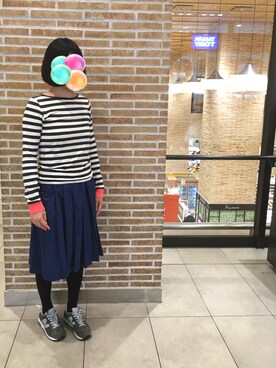「sneeuw（スニュウ）のアイテム（スカート）」を使った、かちこさん（レディース・163cm）の秋コーディネート