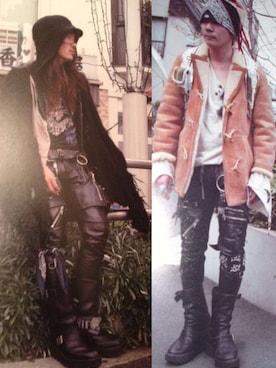 ◇【banal chic bizarre×blackmeans】Leather Zip Pantsを使った