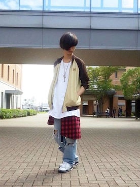 「アイテム（ジャージ）」を使った、なるさん（メンズ・178cm・20代）の秋コーディネート