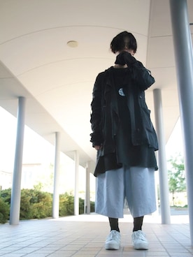「袴パンツ」｜「アイテム（その他アウター）」を使った、なるさん（メンズ・178cm）の秋コーディネート