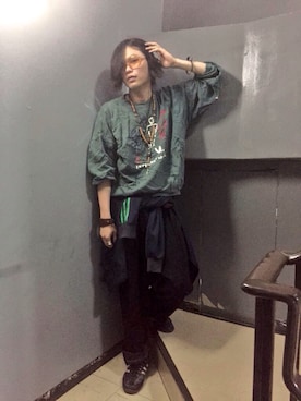 「アイテム（ジャージ）」を使った、なるさん（メンズ・178cm・10代）の春コーディネート