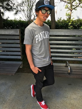 「SUPRATE（スプレート）のアイテム」を使った、りょうさん（メンズ・175cm）の春コーディネート