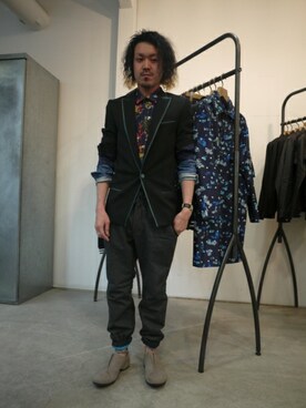 永田さん（メンズ・168cm）の冬コーディネート