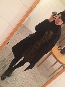 「FENDI（フェンディ）のアイテム（オールインワン・サロペット）」を使った、hinotori0824さん（レディース・164cm）の冬コーディネート