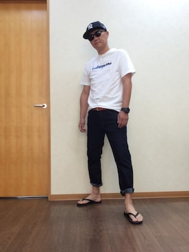 「KUSTOM（カスタム）のアイテム」を使った、シュウさん（メンズ・173cm）の夏コーディネート