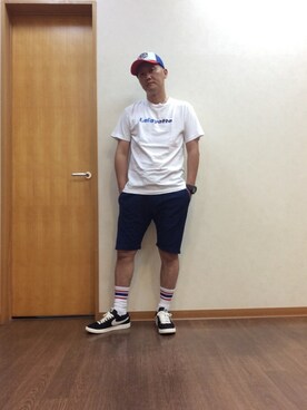 「FTC（エフティーシー）のアイテム（レッグウェア）」を使った、シュウさん（メンズ・173cm）の夏コーディネート