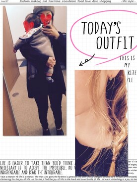 はまち(¨)♡さん（レディース・152cm）の冬コーディネート