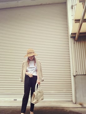 「CATCOPY」｜はまち(¨)♡さん（レディース・153cm）の春コーディネート