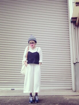 「EMODA（エモダ）のアイテム（ファンデーション）」を使った、はまち(¨)♡さん（レディース・153cm）の春コーディネート