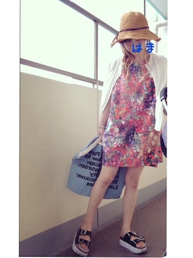 はまち(¨)♡さん（レディース・153cm）の夏コーディネート