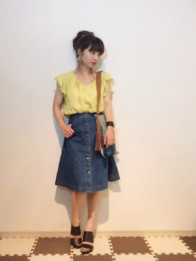 はまち(¨)♡さん（レディース・153cm）の夏コーディネート