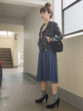 「アイテム（ピアス（両耳用））」を使った、はまち(¨)♡さん（レディース・153cm・30代）の冬コーディネート