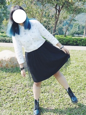 「Solvil et Titusのアイテム」を使った、ミッキさん（レディース・156cm）の冬コーディネート