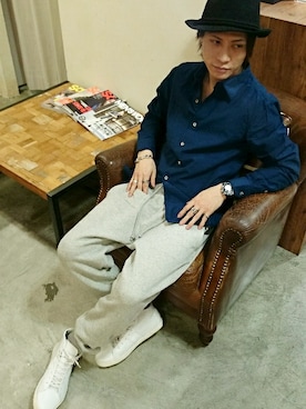 大粒来　健明さんのコーディネート