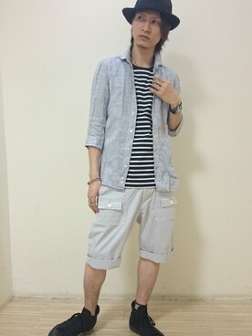 大粒来　健明さんのコーディネート