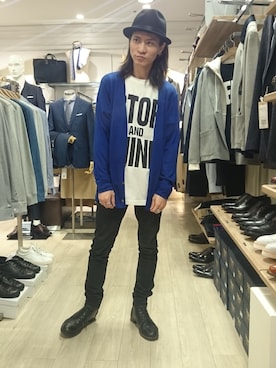 大粒来　健明さんのコーディネート