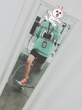 「PANCOATのアイテム」を使った、丿O口O丿さん（レディース・164cm）の夏コーディネート