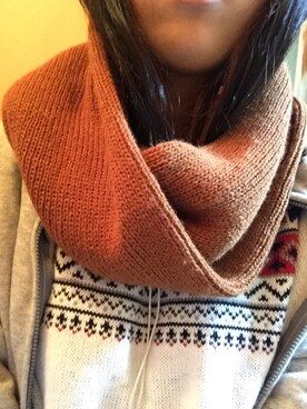 「アイテム（その他トップス、ブラウン系）」を使った、リニンクさん（レディース・158cm）の冬コーディネート