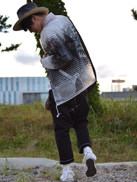 「KIJIMA TAKAYUKI」｜「アイテム（財布/小物）」を使った、りょーさん（メンズ・180cm）の冬コーディネート