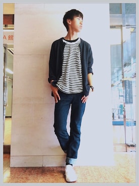 ニット セーターを使った 5月wear白tコーデ祭り のメンズ人気ファッションコーディネート Wear