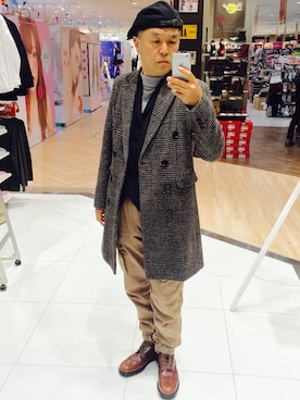 「アーミー」｜「アイテム（その他）」を使った、でゑさん（メンズ・175cm）の冬コーディネート
