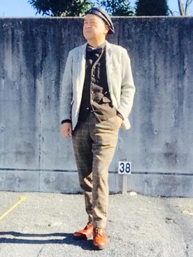 「モダン」｜「アイテム（その他）」を使った、でゑさん（メンズ・175cm）の冬コーディネート