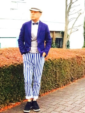 「蝶タイ」｜でゑさん（メンズ・175cm）の春コーディネート