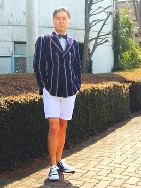 「蝶タイ」｜でゑさん（メンズ・175cm）の春コーディネート