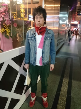 「5（ファイブ）のアイテム（ジャケット/アウター）」を使った、スズさん（メンズ・174cm）の冬コーディネート