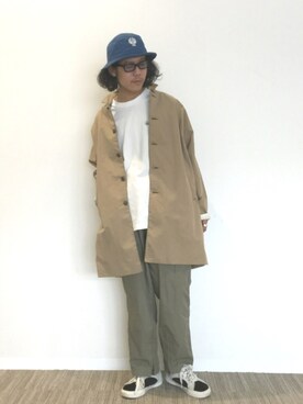 「CIAOPANIC（チャオパニック）のアイテム（その他アウター）」を使った、kenichi iwasakiさん（メンズ・178cm）の春コーディネート