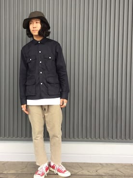 「Ordinary fits（オーディナリーフィッツ）のアイテム」を使った、kenichi iwasakiさん（メンズ・178cm）の春コーディネート