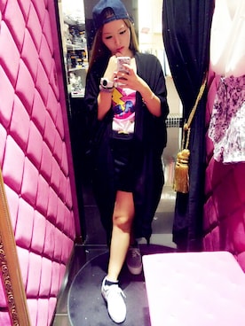 「MONKI（モンキ）のアイテム（ピーコート）」を使った、Kay 0718さん（レディース・160cm）の夏コーディネート