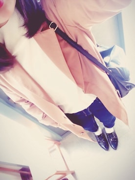 「寒い」｜「アイテム（フォーマルスーツ/小物）」を使った、riiii!さん（レディース・156cm）の秋コーディネート