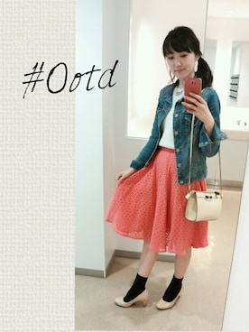 「おめかしコーデ」｜*milk*さん（レディース・158cm）の春コーディネート