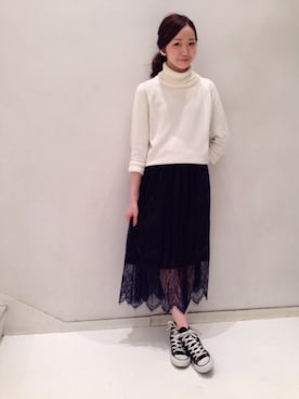 momoさん（レディース・162cm）の冬コーディネート