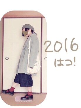 「青文字系」｜「アイテム（その他アウター）」を使った、慈雨さん（レディース・146cm）の冬コーディネート