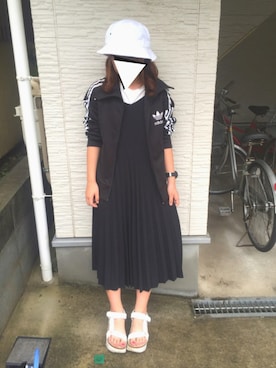 「アイテム（ジャージ）」を使った、みち🌙さん（レディース・150cm・10代）の夏コーディネート
